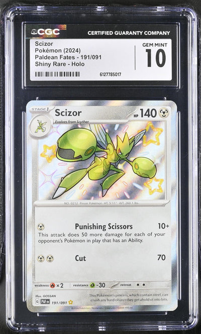 2024 Paldean Fates #191/091 Scizor CGC 10