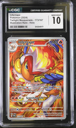 2024 Illustration Rare #173/167 Infernape Twilight Masquerade CGC 10