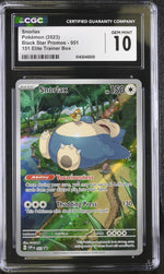2023 Black Star Promos #051 Snorlax 151 Elite Trainer Box CGC 10