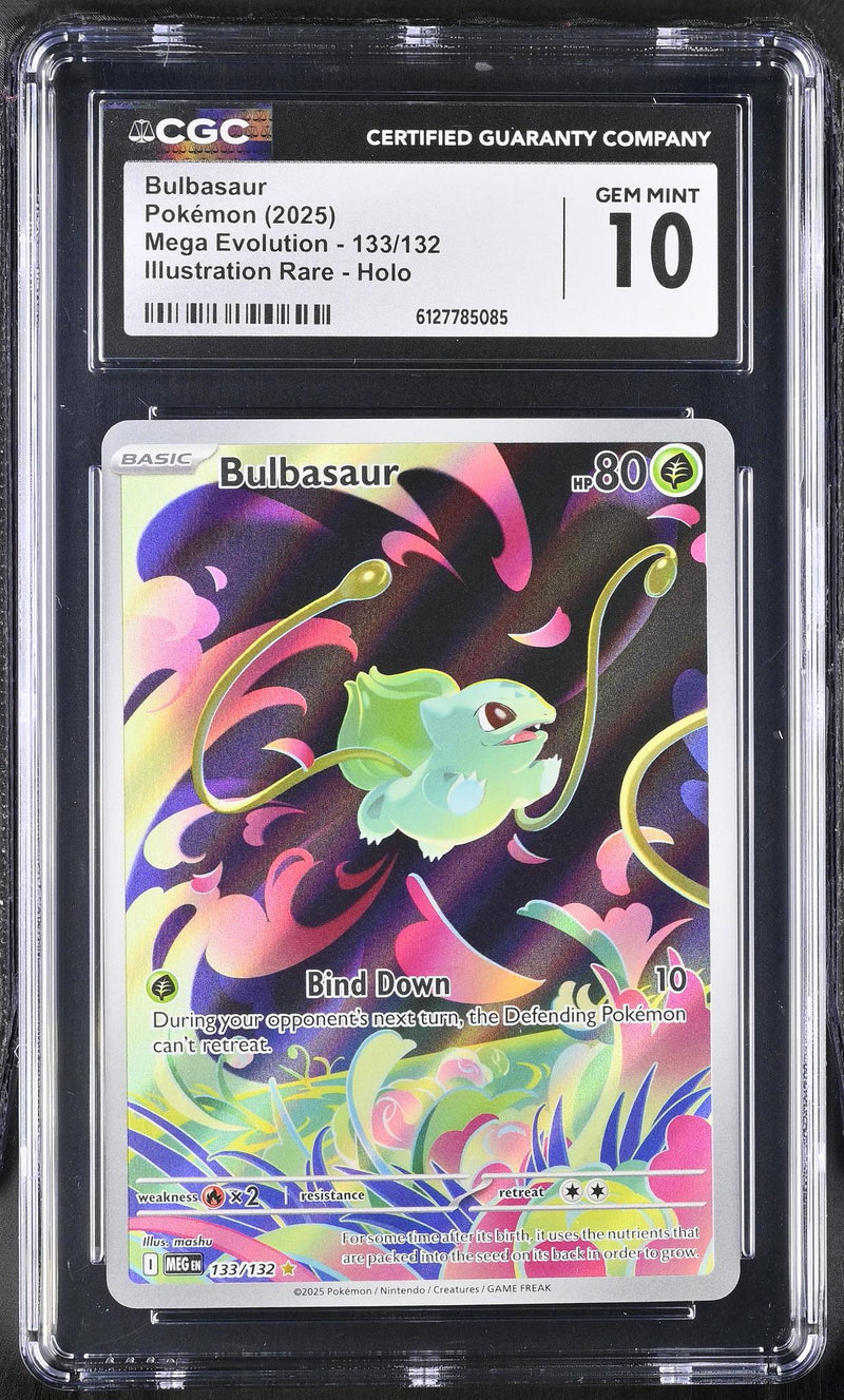 2025 #133/132 Bulbasaur Mega Evolution CGC 10