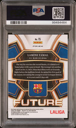 2023 Panini Select La Liga Future Lamine Yamal #15 PSA 8