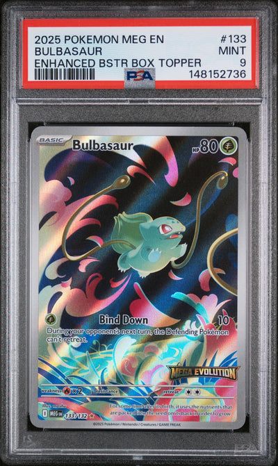 2025 Pokemon TCG Mega Evolution Bulbasaur #133 PSA 9