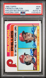 1982 Topps Pete Rose/Steve Carlton #636 PSA 7
