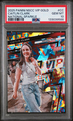 2025 Panini National Sports Collectors Convention VIP Gold National Sparkle Caitlin Clark #CC /45 PSA 10