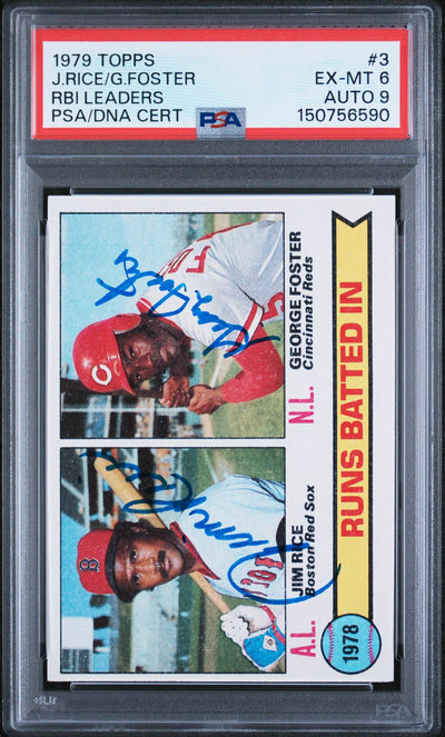 1979 Topps George Foster/Jim Rice #3 PSA 6