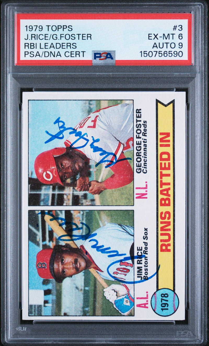 1979 Topps George Foster/Jim Rice #3 PSA 6