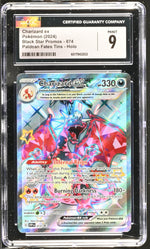 2024 Pokemon #SVP EN 074 Charizard ex Paldean Fates Tins - Holo CGC 9