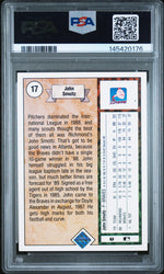 1989 Upper Deck Star Rookie John Smoltz #17 PSA 8