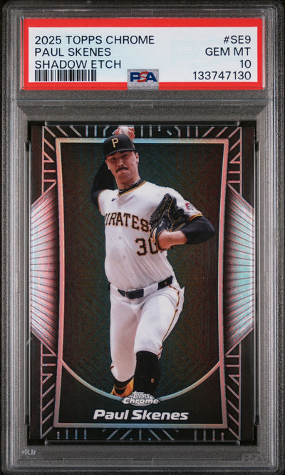 2025 Topps Chrome Shadow Etch Paul Skenes #SE9 PSA 10