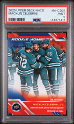 2025 Upper Deck National Hockey Card Day Macklin Celebrini #NHCD31 PSA 9