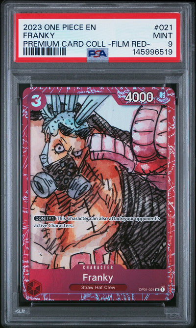 2023 One Piece Premium Card Collection Film Red Franky #OP01-021 PSA 9