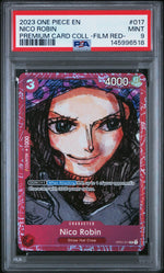 2023 Premium Collection Film Red (Foil) English Alt. Art Parallel Foil Nico Robin #OP01-017 PSA 9