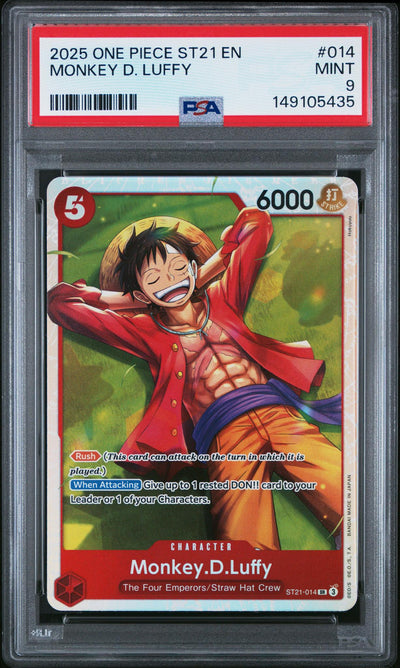2025 Starter Deck Ex Gear5 English Monkey D. Luffy #ST21-014 PSA 9