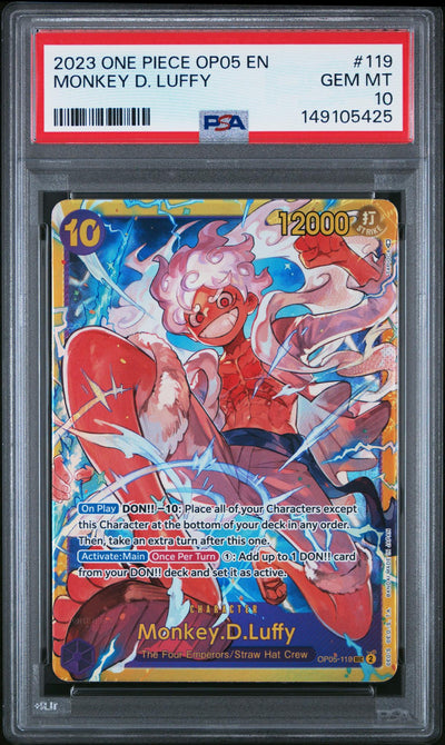 2023 One Piece Awakening of the New Era Monkey D Luffy #OP05119 PSA 10