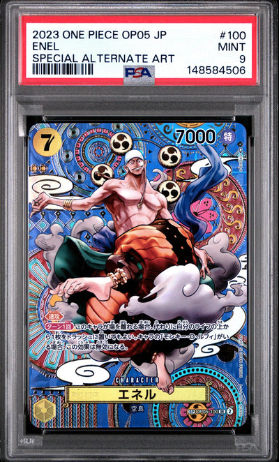 2023 One Piece Awakening of the New Era Special Alternate Art Enel #OP05-100 PSA 9