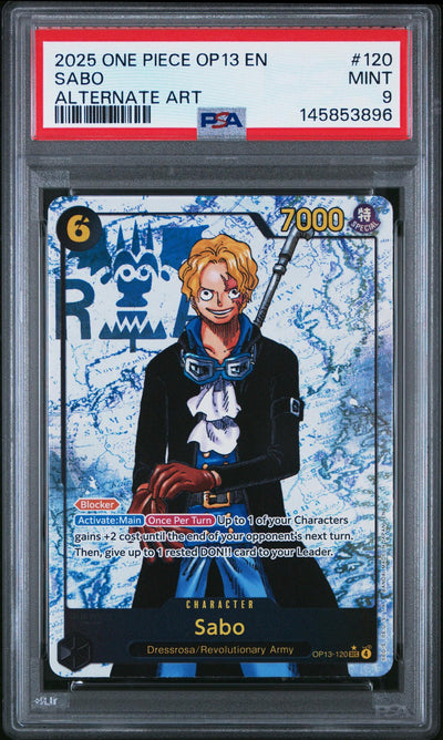 2025 One Piece Carrying On His Will Alternate Art Sabo #OP13120 PSA 9