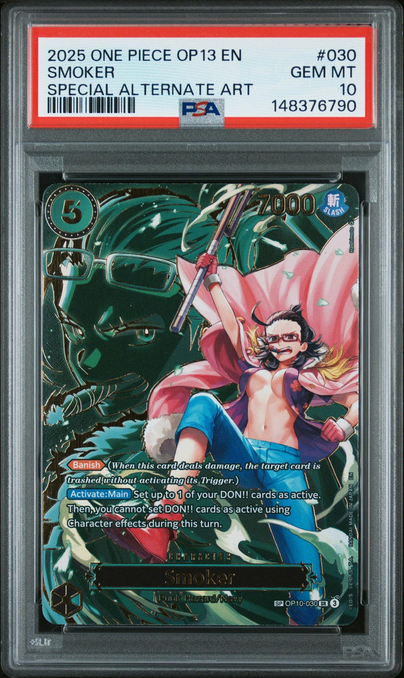 2025 One Piece Carrying On His Will Special Alternate Art Smoker #OP10030 PSA 10