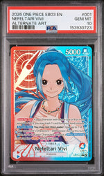 2026 One Piece Card Game Heroines Edition Alternate Art Nefeltari Vivi #EB03001 PSA 10