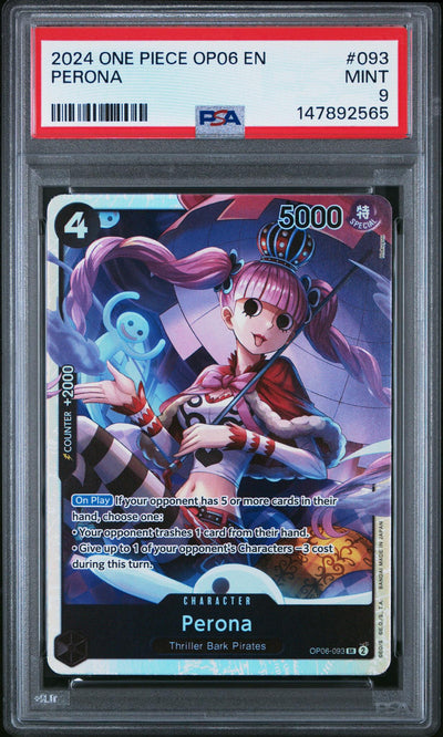 2024 One Piece Wings of the Captain Super Rare Perona #OP06093 PSA 9