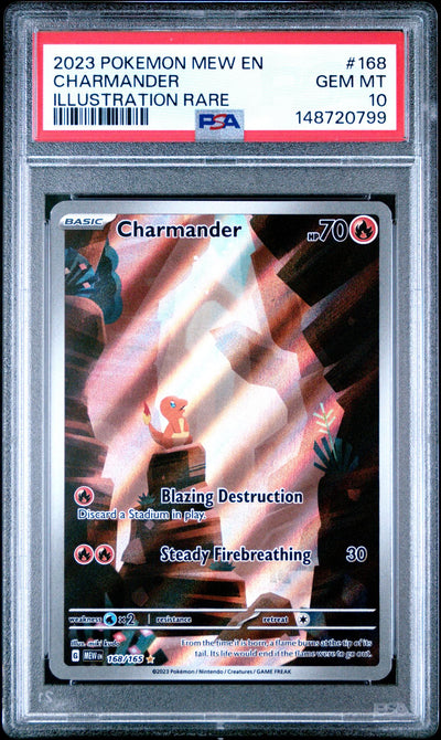 2023 Pokemon Scarlet and Violet 151 Illustration Rare Charmander #168 PSA 10