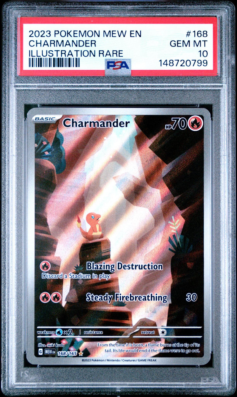 2023 Pokemon Scarlet and Violet 151 Illustration Rare Charmander #168 PSA 10