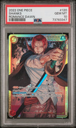 2022 One Piece Romance Dawn Shanks #OP01120 PSA 10