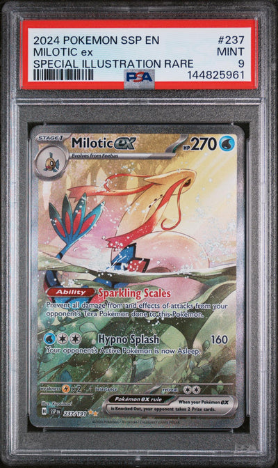 2024 Pokemon Scarlet and Violet Surging Sparks Special Illustration Rare Milotic Ex #237 PSA 9