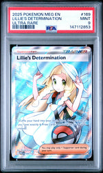 2025 Pokemon Mega Evolution Ultra Rare Lillie's Determination #169 PSA 9