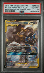 2019 Pokemon Sun and Moon Black Star Power Partnership Tins Promo Lucario/Melmetal Gx #SM192 PSA 10
