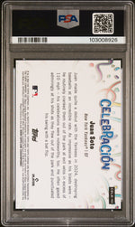 2024 Topps Chrome Update Celebracion Gold Refractor Juan Soto #10 /50 PSA 9