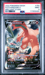 2022 Pokemon Sword and Shield Brilliant Stars Charizard V #154 PSA 9