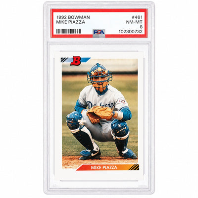 1992 Bowman Mike Piazza #461 PSA 8