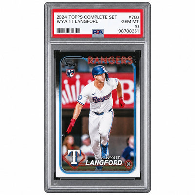 2024 Topps Complete Set Wyatt Langford #700 PSA 10