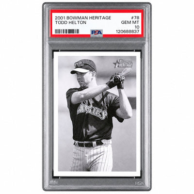 2001 Bowman Heritage Todd Helton #78 PSA 10