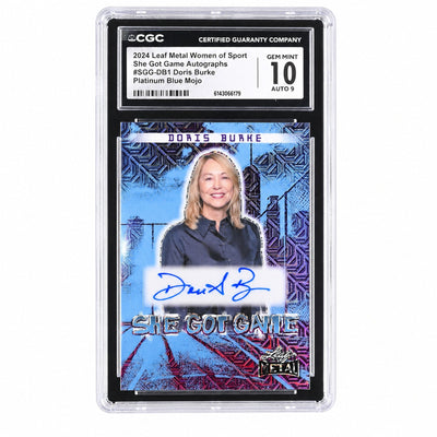 2024 Metal #SGG-DB1 Doris Burke She Got Game Autographs /3 Auto CGC 10