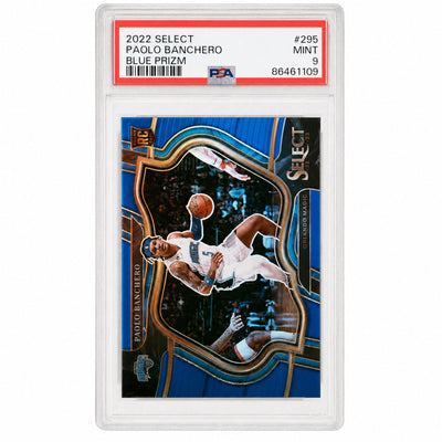 2022 Panini Select Concourse Blue Prizm Paolo Banchero #295 PSA 9