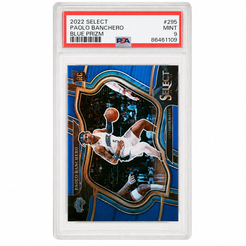 2022 Panini Select Concourse Blue Prizm Paolo Banchero #295 PSA 9
