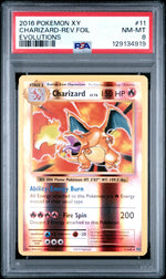 2016 Pokemon XY Evolutions Reverse Holo Charizard #11 PSA 8