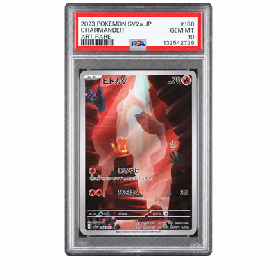 2023 Pokemon Scarlet and Violet Strength Expansion Pack 151 Japanese Art Rare Charmander #168 PSA 10