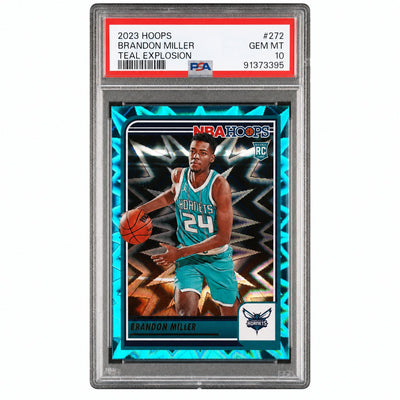 2023 Panini Hoops Teal Explosion Brandon Miller #272 PSA 10