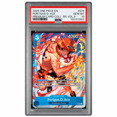 2025 Piece Card Game Promos Portgas D. Ace #P074 PSA 10