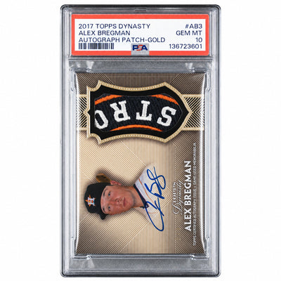 2017 Topps Dynasty Autograph Patch Gold Alex Bregman #AB3 1/1 PSA 10