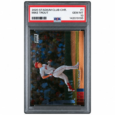 2020 Stadium Club Chrome Mike Trout #1 PSA 10