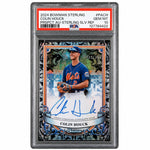 2024 Bowman Sterling Prospect Autographs Sterling Silver Refractor Colin Houck #PACH /199 PSA 10