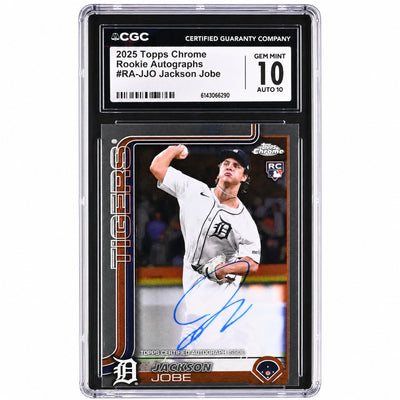 2025 Topps Chrome #RA-JJO Jackson Jobe Rookie Autographs Auto CGC 10