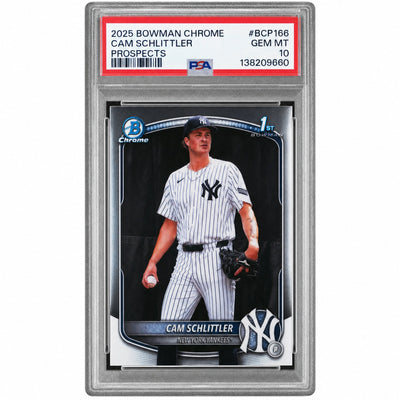 2025 Bowman Chrome Prospects Cam Schlittler #BCP-166 PSA 10