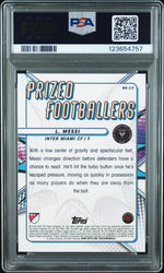 2023 Topps Finest MLS Prized Footballers Lionel Messi #PF-17 PSA 9