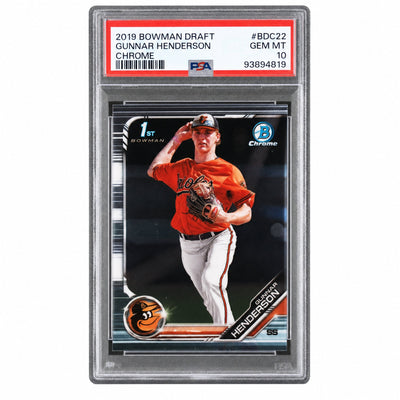 2019 Bowman Draft Chrome Gunnar Henderson #BDC22 PSA 10