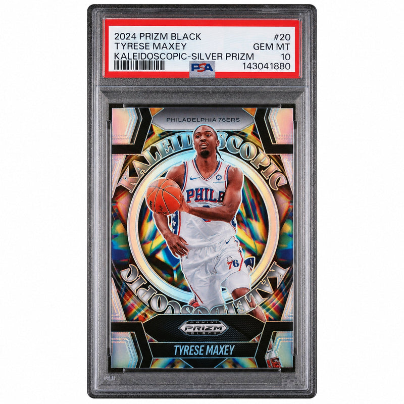 2024 Panini Prizm Black Silver Tyrese Maxey #20 PSA 10