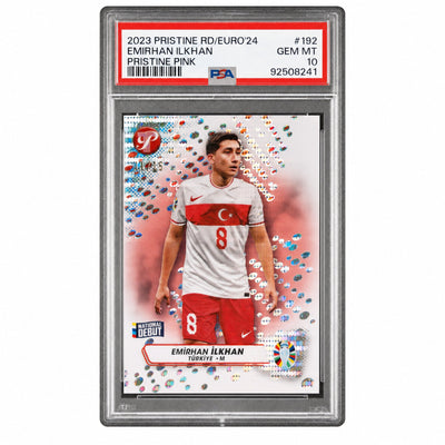 2023 Topps Pristine Road To UEFA Euro 2024 Pristine Pink Emirhan Ilkhan #192 /15 PSA 10